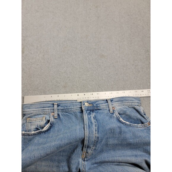 We The Free Womens Jeans 31 34x27 Wide Capri Distressed Light Stretch Button Fly - Picture 5 of 14